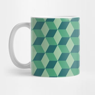 Geometric design- dark green Mug